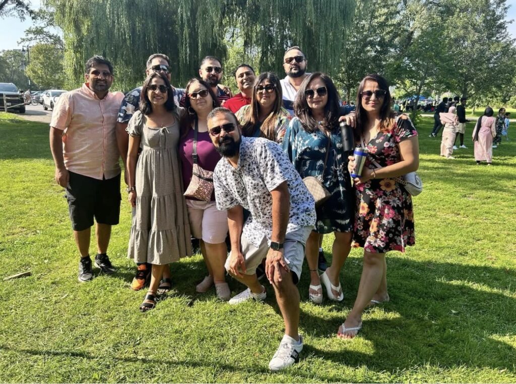 Indo-CAD Social members enjoying an outdoor community gathering